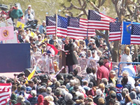 Sarah Palin speaking at an event