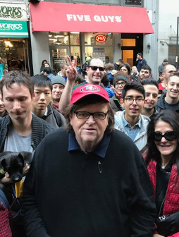 Michael Moore at Anti-Trump Rally