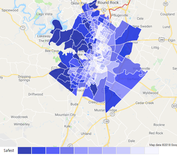 Austin Crime Map - Austin Crime Inequality