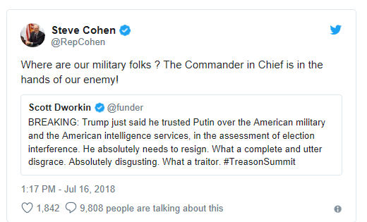 Cohen call for Coup