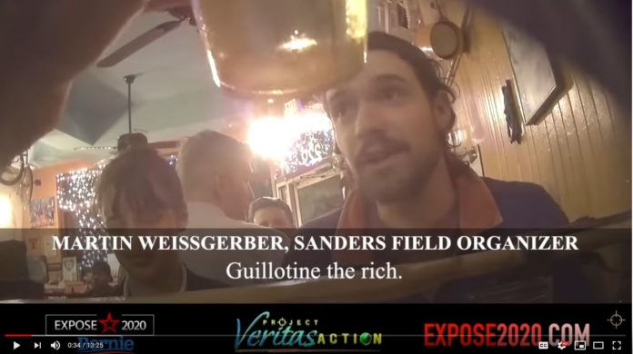 Guillotine the Rich says Martin Weissgerber, Bernie Sanders campaign worker