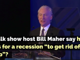 Bill Maher Recession | Bill Maher Trump Protester