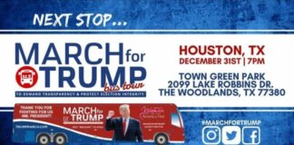 March for Trump Bus Tour Houston